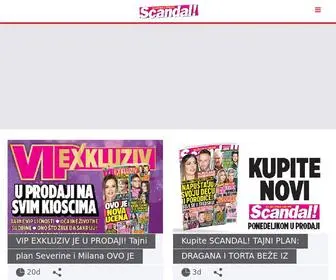 Scandal.rs(Portal o poznatima) Screenshot