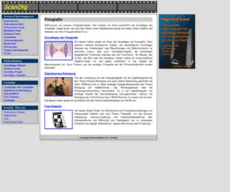 Scandig.info(Digitalkamera-Reinigung, Fotografie-Grundlagen, Foto-Zubehör und Software) Screenshot