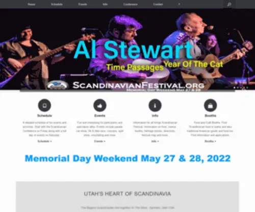 Scandinavianfestival.org(Utah's Heart of Scandinavia) Screenshot
