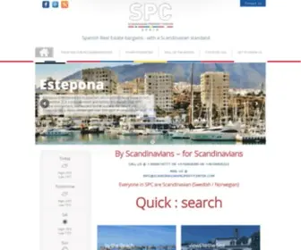 Scandinavianpropertycenter.com(With a Scandinavian standardScandinavian Property Center) Screenshot