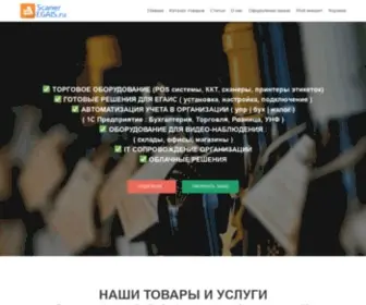 Scaneregais.ru(Торговое оборудование и учетные системы для организаций оптовой и розничной торговли) Screenshot