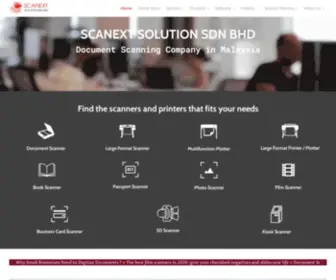 Scanext.com.my(Document Scanning Company in Malaysia) Screenshot