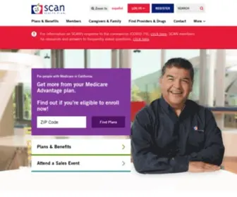 Scanhealthplan.com(SCAN Health Plan) Screenshot