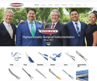 Scanlaninternational.com(Highest Quality Surgical Instrumentation) Screenshot