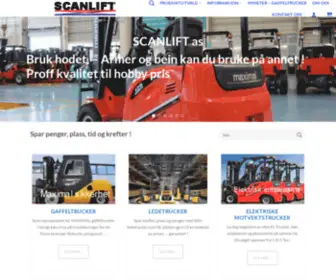 Scanlift.no(Ny gafffeltruck til prisen av brukt) Screenshot