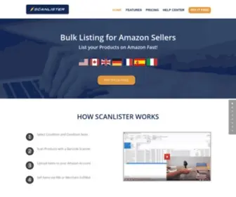 Scanlister.com(Bulk Listing For Amazon Sellers) Screenshot