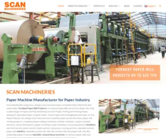 Scanmachineries.com(Paper Machine Manufacturer) Screenshot