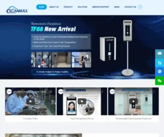 Scanmaxai.com(SCANMAX Face Recognition Temperature Measurement Solution Provider & Manufacture) Screenshot