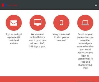 Scanmymail.co.uk(Scan My Mail) Screenshot