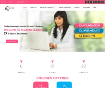 Scannerclasses.com(CA Foundation and CA Intermediate Video Classes by Scanner Classes.The CA Foundation Course) Screenshot