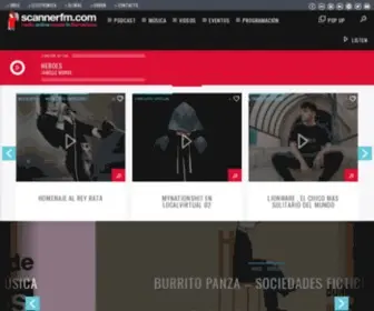 Scannerfm.com(Online Radio Made in Barcelona) Screenshot