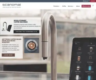 Scanomat.com(Automatic TopBrewer coffee brewers and drink dispensers) Screenshot