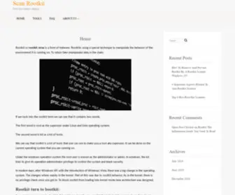 Scanrootkit.com(Scan Rootkit) Screenshot