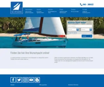 Scansail.com(Yachtcharter seit 1983) Screenshot