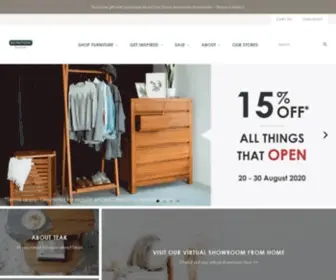 Scanteak.com.sg(Scanteak is one of the leading furniture stores in Singapore) Screenshot