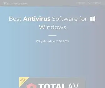 Scanurity.com(Antivirus software) Screenshot