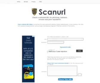 Scanurl.net(Check a url/link or website) Screenshot
