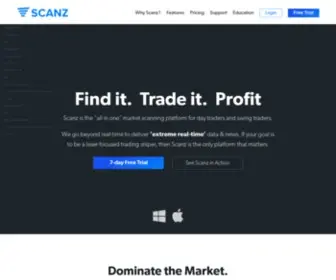 Scanz.com(Stock Market Scanner and Trading Platform) Screenshot