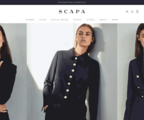 Scapasports.com(SCAPA FASHION OFFICIAL) Screenshot