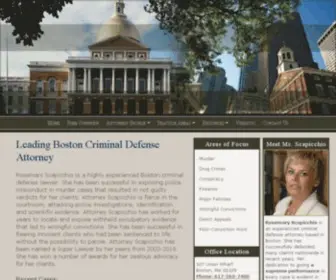 Scapicchiolaw.com(Boston Criminal Defense Attorney) Screenshot