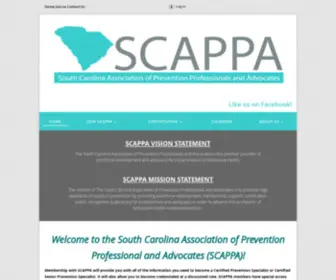 Scappaonline.org(SC Association of Prevention Professionals & Advocates) Screenshot