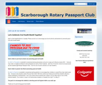 Scarboroughrotarypassport.ca(Rotary club of Scarborough Passport) Screenshot