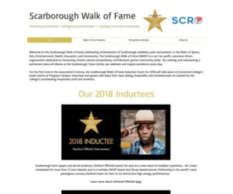 Scarboroughwalkoffame.com(The Scarborough Walk of Fame Association) Screenshot