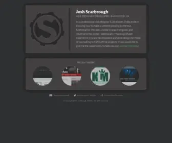 Scarbroughstudios.com(Josh Scarbrough // Web Designer/Developer based in Richmond) Screenshot