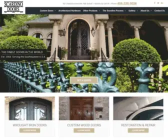 Scardinodoors.com(Atlanta Custom Doors) Screenshot