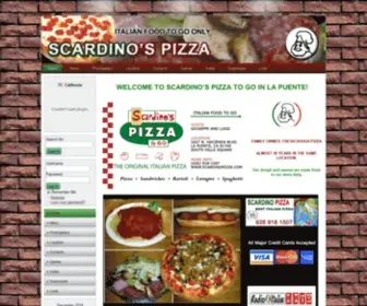 Scardinospizzatogoonly.com(Scardino's Pizza To Go Only) Screenshot