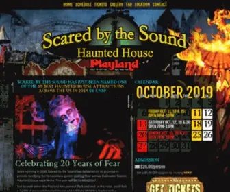 Scaredbythesound.com(Scared By the Sound Haunted House) Screenshot