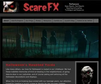 Scarefx.com(Halloween Home Haunts) Screenshot