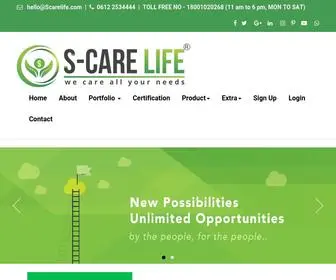 Scarelife.com(A Complete Herbal & Personal Care Products) Screenshot