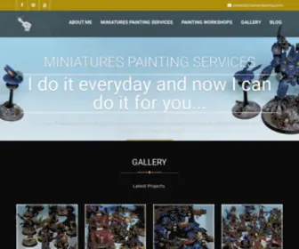 Scarhandpainting.com(A Professional Commission Miniatures Painting Service and Hobby Blog) Screenshot