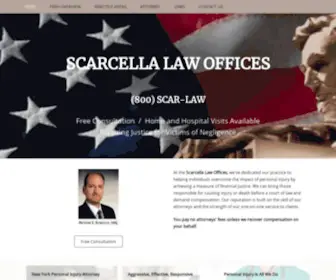 Scarlaw.com(SCARCELLA LAW OFFICES) Screenshot