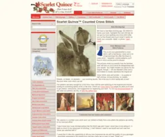 ScarletQuince.com(Cross Stitch Patterns from Fine Art by Scarlet Quince) Screenshot