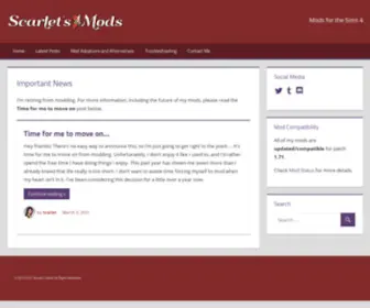 Scarletsmods.com(Mods for the Sims 4) Screenshot