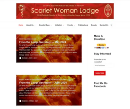 Scarletwoman-Oto.org(Scarlet Woman Lodge) Screenshot