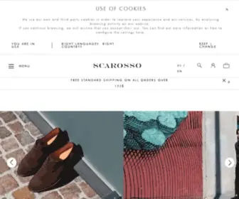 Scarosso.co.uk(Discover the wide selection of Scarosso's elegant leather shoes and accessories for Men and Women) Screenshot