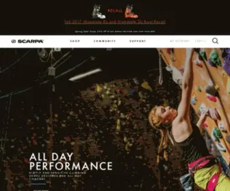 Scarpa.com(Our online store) Screenshot