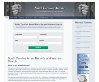 Scarrests.org(South Carolina Arrest Records and Warrant Search) Screenshot