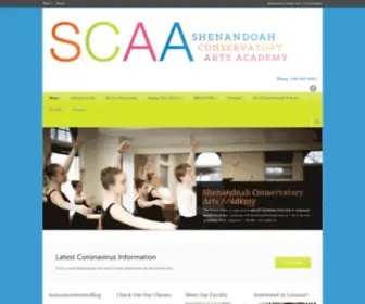 Scartsacademy.org(Shenandoah Conservatory Arts Academy) Screenshot