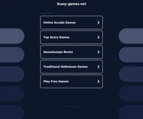 Scary-Games.net(Scary Games) Screenshot