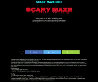 Scary-Maze.com(Scary Maze game online) Screenshot