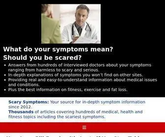 Scarysymptoms.com(Scary Symptoms) Screenshot