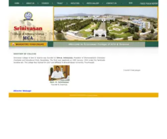 Scasmca.com(Srinivasan College of Arts & Science) Screenshot