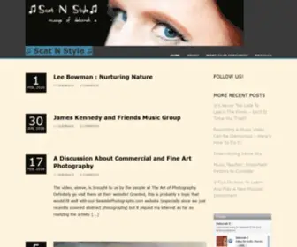 Scatnstyle.com(The Music and Art Blog) Screenshot