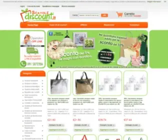Scatolediscount.it(Scatole Discount è il negozio sul web con i prezzi più bassi per limballaggio) Screenshot