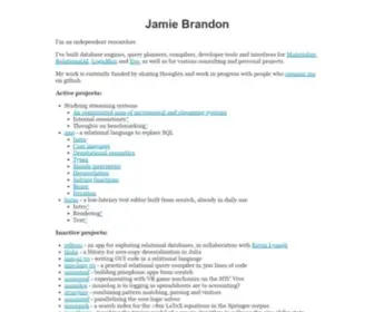 Scattered-Thoughts.net(Jamie Brandon) Screenshot