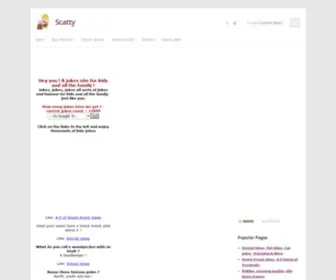 Scatty.com(Kids jokes childrens jokes activities links for children of all ages) Screenshot